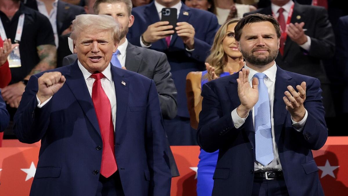 Donald Trump with VP candidate JD Vance